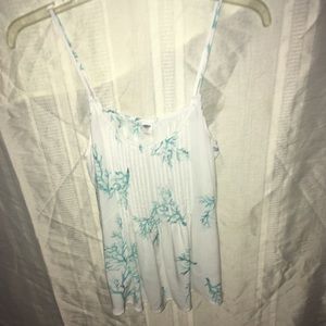 ***EUC***OLD NAVY WHITE/BLUE CAMI SIZE MED